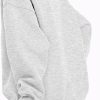 Oversized Mock Neck Sweatshirt