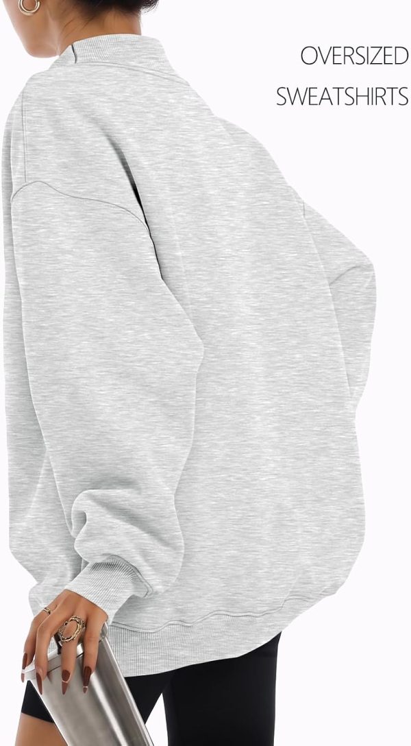 Oversized Mock Neck Sweatshirt