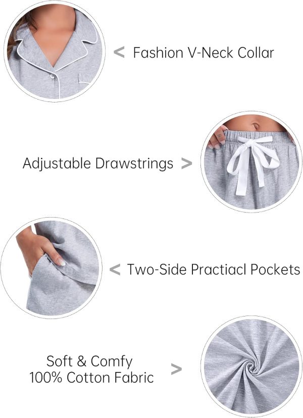 Cotton Pyjama Set with Short Sleeves