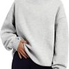 Oversized Mock Neck Sweatshirt