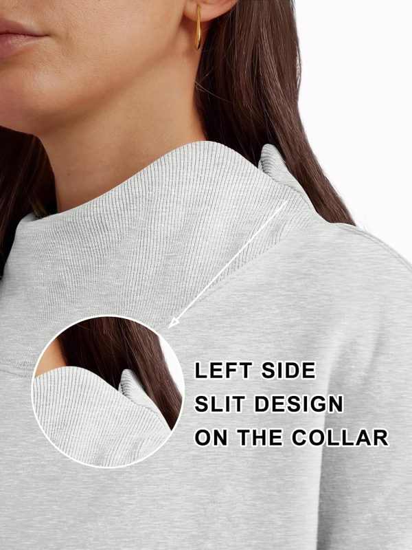 Oversized Mock Neck Sweatshirt