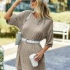 Ribbed Lounge Set with Tee and Shorts
