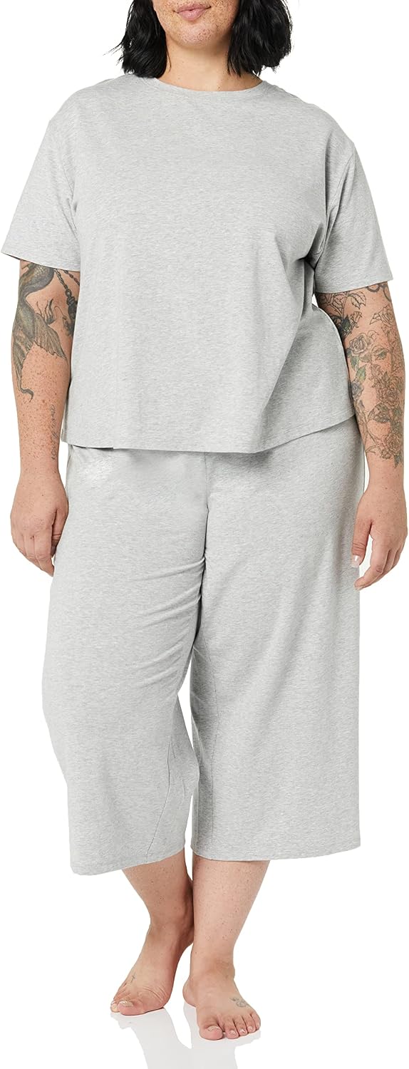 Cotton Modal Knit Capri Pyjama Set