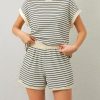 Striped Knit Lounge Set