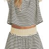 Striped Knit Lounge Set
