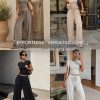 2 Piece Lounge Set with Pockets