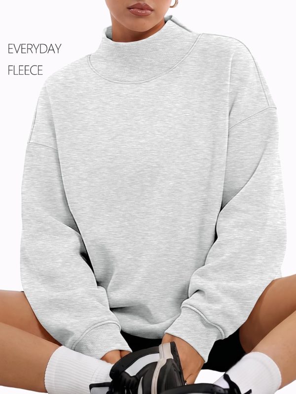 Oversized Mock Neck Sweatshirt