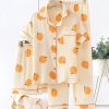 Cotton Pyjama Set with Fruit Print