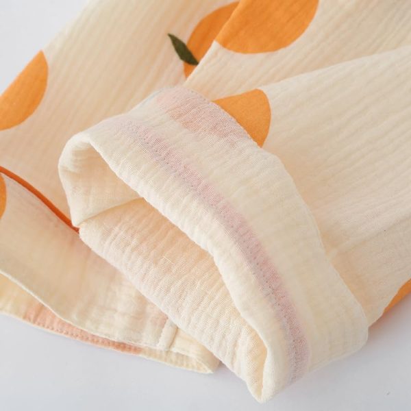 Cotton Pyjama Set with Fruit Print